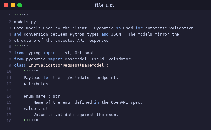 Add OpenAPI enum validation