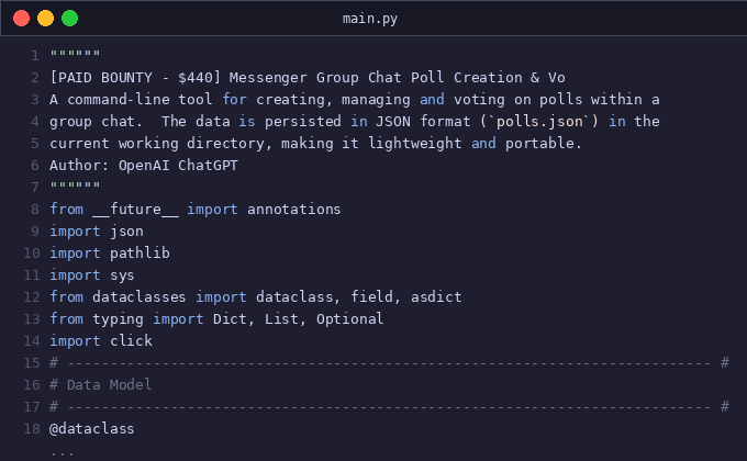 Messenger Group Chat Poll Creation &amp; Vo