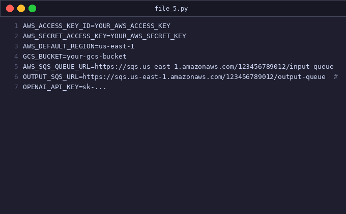 Attachment Summarizer Service